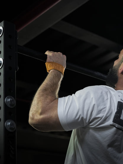 CML PREMIUM LEATHER LIFTING STRAPS