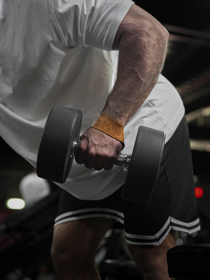 CML PREMIUM LEATHER LIFTING STRAPS