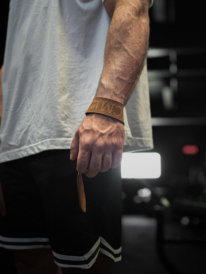 CML PREMIUM LEATHER LIFTING STRAPS